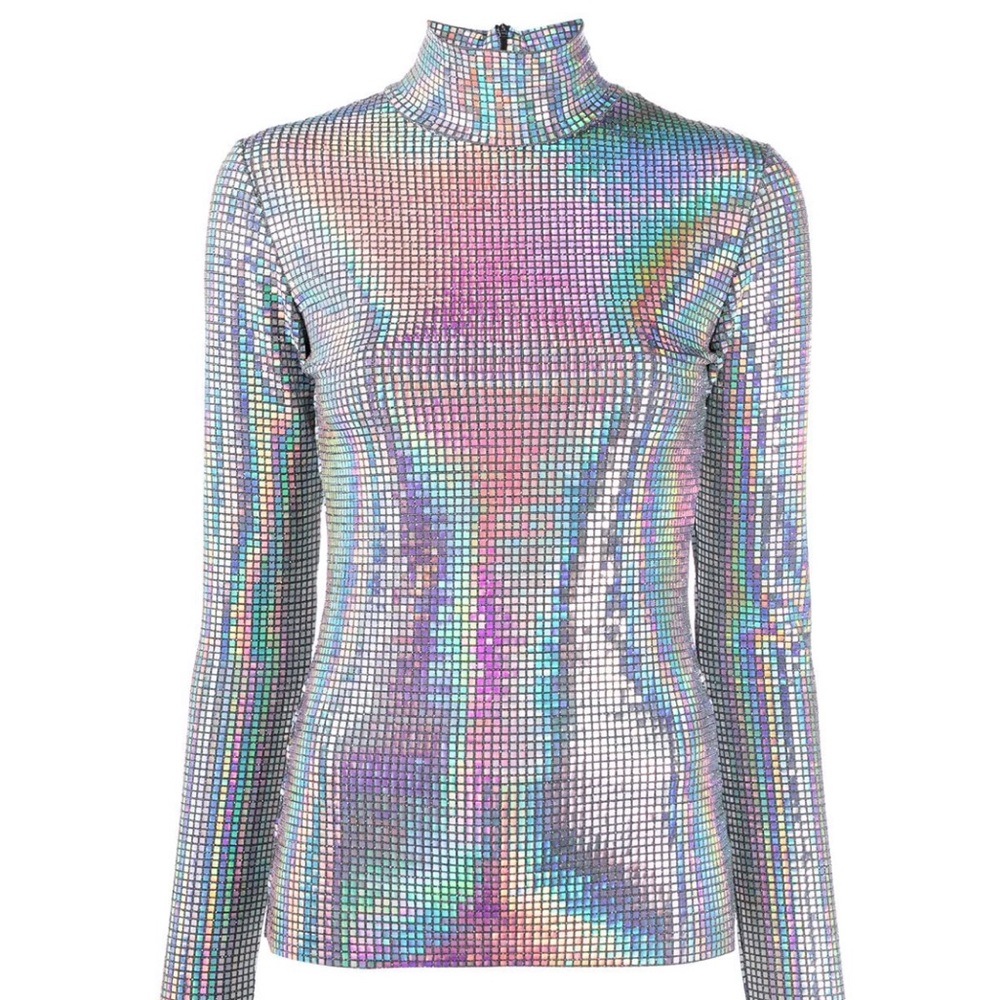MSGM iridescent roll top